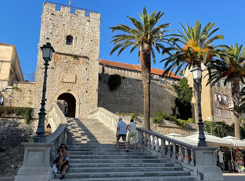 Korcula sailing boat